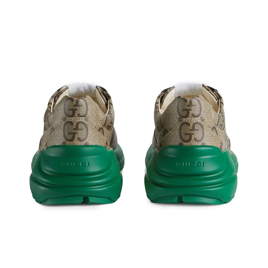 GUCCI 100 Rhyton 'Beige Green Monogram'