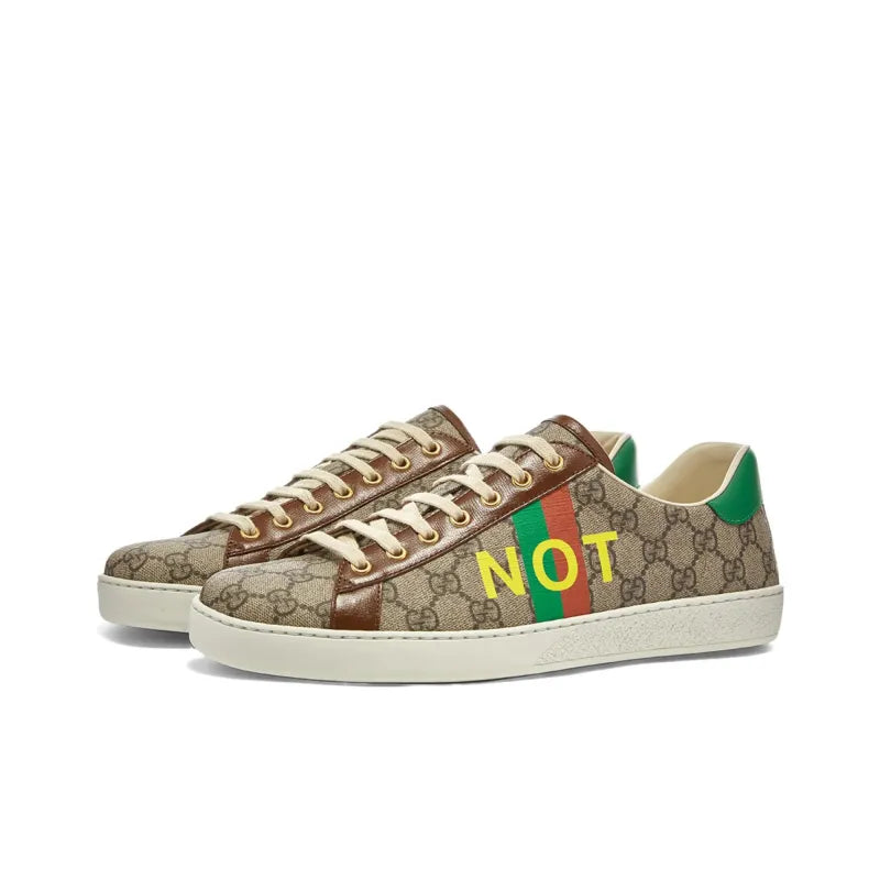 GUCCI WOMEN'S ACE 'FAKE/NOT PRINT' WOMEN'S