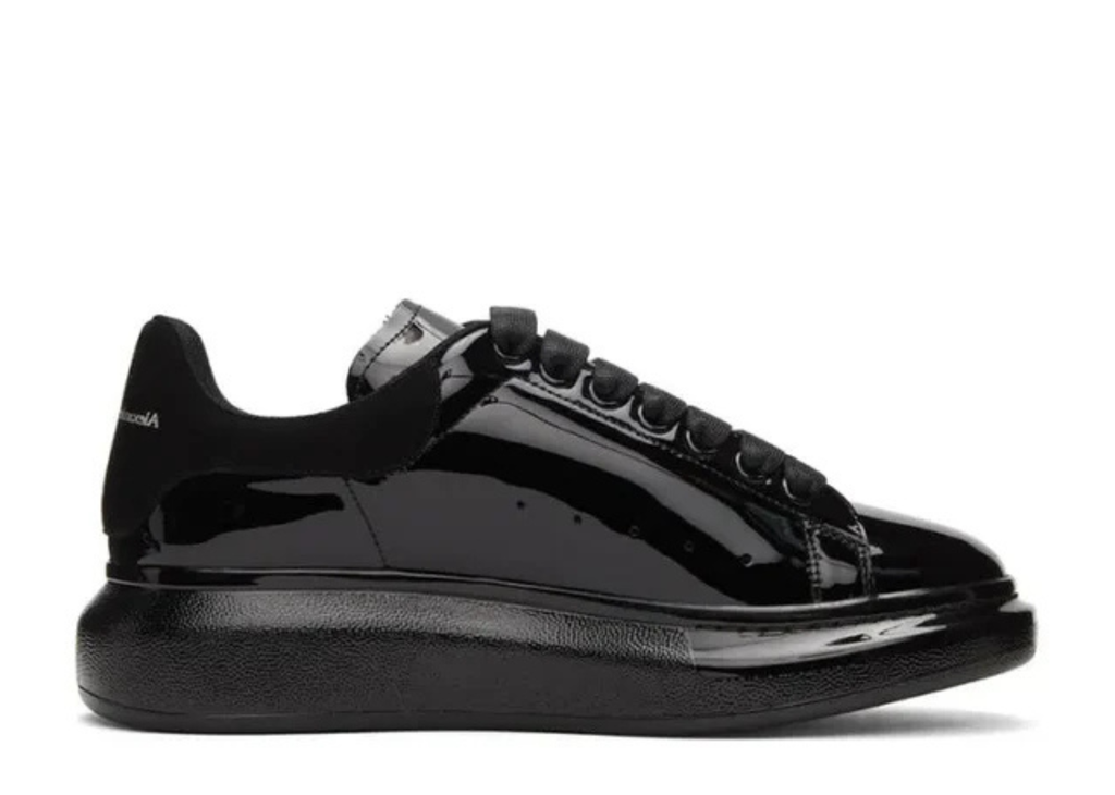 ALEXANDER MCQUEEN OVERSIZED SNEAKER 'BLACK PATENT'