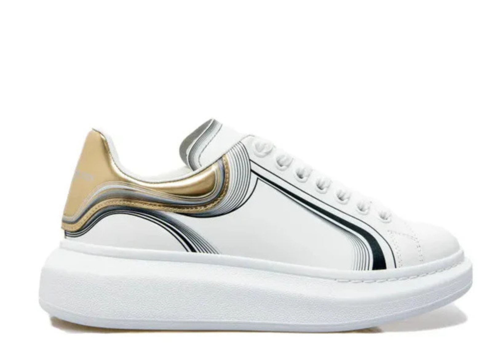 ALEXANDER MCQUEEN OVERSIZED SNEAKER 'WHITE SILVER'