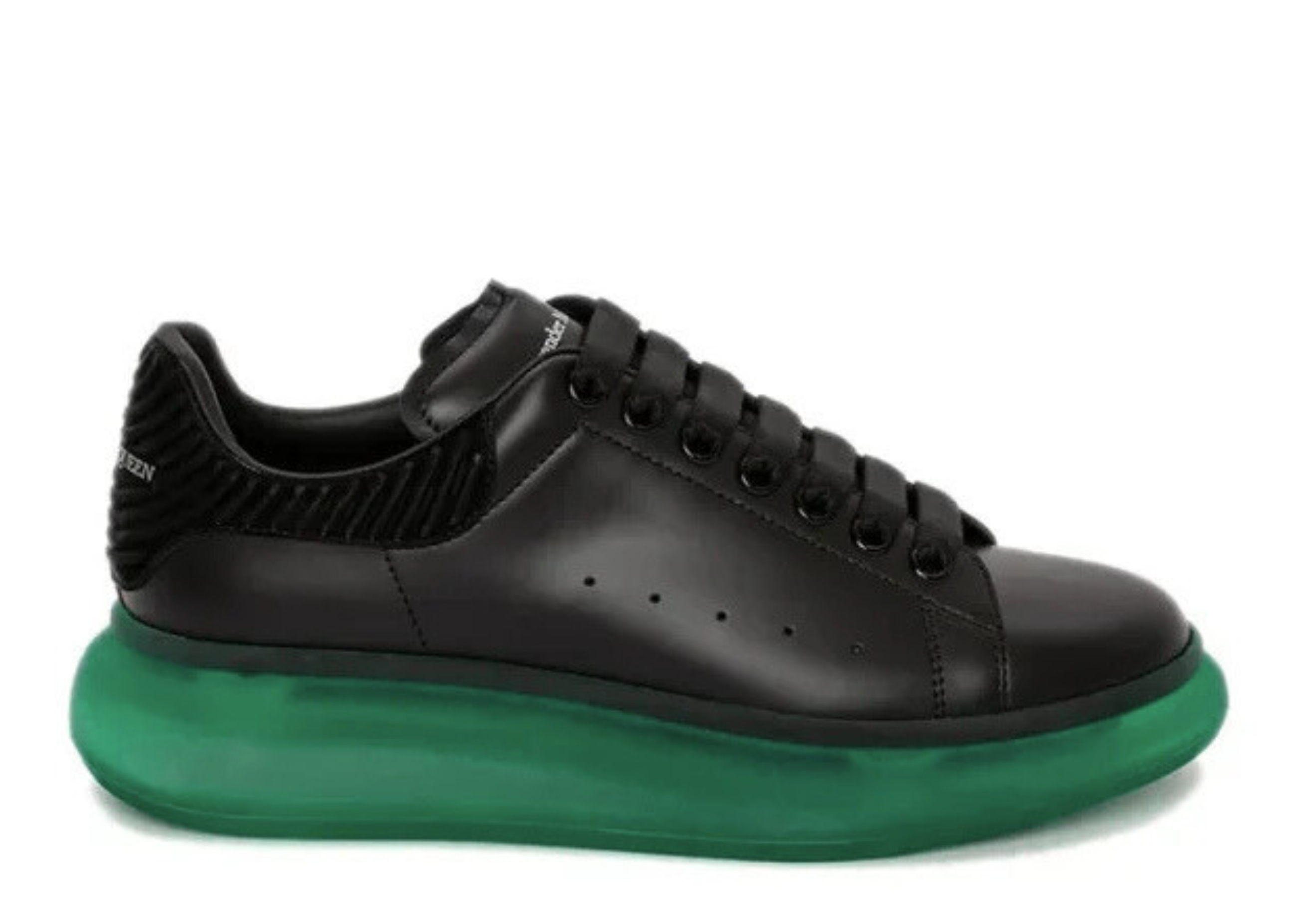 ALEXANDER MCQUEEN OVERSIZED SNEAKER 'BLACK/GREEN SOLE'